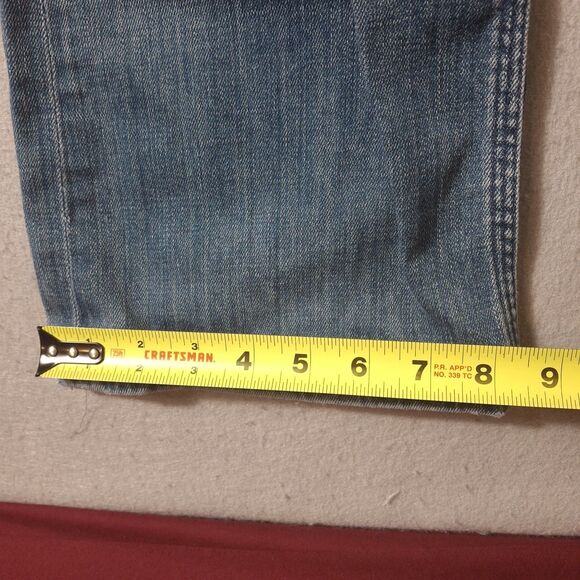 7 For All Mankind Jeans Women 34 Flynt Blue Y2k Streetwear Bootcut Stretch Denim - Picture 4 of 11